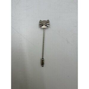 Vintage Beau Sterling Cat Stick Pin
